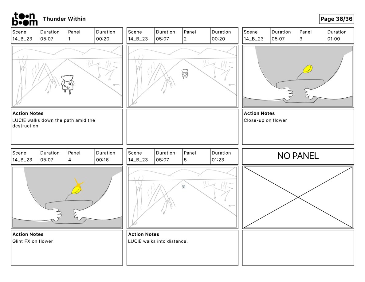 Thunder Within storyboard frame 36